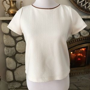 White House Black Market Quilted Blouse